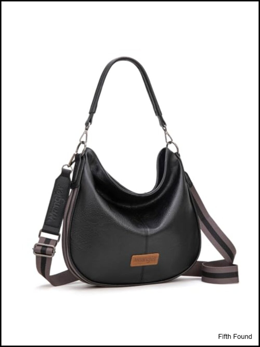 Vegan Leather Hobo Crossbody Shoulder Bag